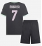 AC Milan Alvaro Morata #7 3rd trikot Kinder 2024-25 Kurzarm (+ kurze hosen)