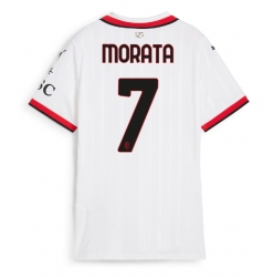 AC Milan Alvaro Morata #7 Auswärtstrikot Frauen 2024-25 Kurzarm