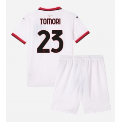 AC Milan Fikayo Tomori #23 Auswärtstrikot Kinder 2024-25 Kurzarm (+ kurze hosen)