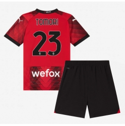 AC Milan Fikayo Tomori #23 Heimtrikot Kinder 2023-24 Kurzarm (+ kurze hosen)