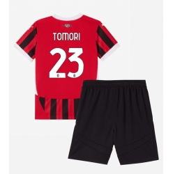 AC Milan Fikayo Tomori #23 Heimtrikot Kinder 2024-25 Kurzarm (+ kurze hosen)