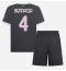 AC Milan Ismael Bennacer #4 3rd trikot Kinder 2024-25 Kurzarm (+ kurze hosen)