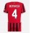 AC Milan Ismael Bennacer #4 Heimtrikot Frauen 2024-25 Kurzarm