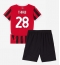 AC Milan Malick Thiaw #28 Heimtrikot Kinder 2024-25 Kurzarm (+ kurze hosen)