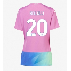 AC Milan Pierre Kalulu #20 3rd trikot Frauen 2023-24 Kurzarm