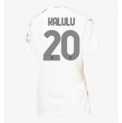 AC Milan Pierre Kalulu #20 Auswärtstrikot Frauen 2023-24 Kurzarm