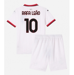 AC Milan Rafael Leao #10 Auswärtstrikot Kinder 2024-25 Kurzarm (+ kurze hosen)