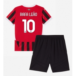 AC Milan Rafael Leao #10 Heimtrikot Kinder 2024-25 Kurzarm (+ kurze hosen)