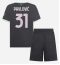 AC Milan Strahinja Pavlovic #31 3rd trikot Kinder 2024-25 Kurzarm (+ kurze hosen)