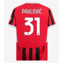 AC Milan Strahinja Pavlovic #31 Heimtrikot 2024-25 Kurzarm