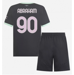 AC Milan Tammy Abraham #90 3rd trikot Kinder 2024-25 Kurzarm (+ kurze hosen)