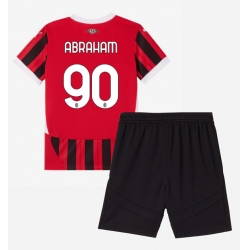 AC Milan Tammy Abraham #90 Heimtrikot Kinder 2024-25 Kurzarm (+ kurze hosen)