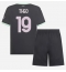 AC Milan Theo Hernandez #19 3rd trikot Kinder 2024-25 Kurzarm (+ kurze hosen)