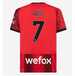 AC Milan Yacine Adli #7 Heimtrikot 2023-24 Kurzarm