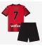 AC Milan Yacine Adli #7 Heimtrikot Kinder 2023-24 Kurzarm (+ kurze hosen)