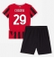 AC Milan Youssouf Fofana #29 Heimtrikot Kinder 2024-25 Kurzarm (+ kurze hosen)