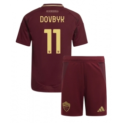 AS Roma Artem Dovbyk #11 Heimtrikot Kinder 2024-25 Kurzarm (+ kurze hosen)