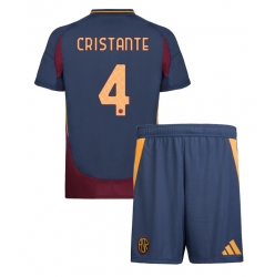 AS Roma Bryan Cristante #4 3rd trikot Kinder 2024-25 Kurzarm (+ kurze hosen)