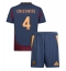 AS Roma Bryan Cristante #4 3rd trikot Kinder 2024-25 Kurzarm (+ kurze hosen)