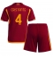 AS Roma Bryan Cristante #4 Heimtrikot Kinder 2023-24 Kurzarm (+ kurze hosen)