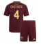 AS Roma Bryan Cristante #4 Heimtrikot Kinder 2024-25 Kurzarm (+ kurze hosen)