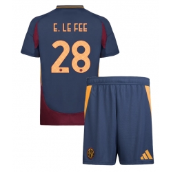 AS Roma Enzo Le Fee #28 3rd trikot Kinder 2024-25 Kurzarm (+ kurze hosen)