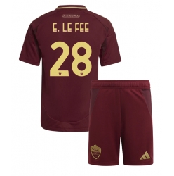 AS Roma Enzo Le Fee #28 Heimtrikot Kinder 2024-25 Kurzarm (+ kurze hosen)