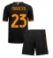 AS Roma Gianluca Mancini #23 3rd trikot Kinder 2023-24 Kurzarm (+ kurze hosen)