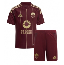 AS Roma Heimtrikot Kinder 2024-25 Kurzarm (+ kurze hosen)