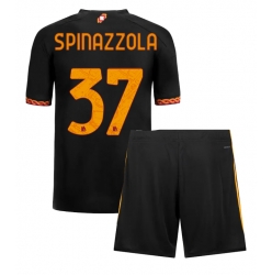 AS Roma Leonardo Spinazzola #37 3rd trikot Kinder 2023-24 Kurzarm (+ kurze hosen)