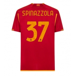 AS Roma Leonardo Spinazzola #37 Heimtrikot 2023-24 Kurzarm