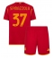 AS Roma Leonardo Spinazzola #37 Heimtrikot Kinder 2023-24 Kurzarm (+ kurze hosen)