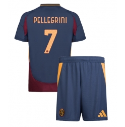 AS Roma Lorenzo Pellegrini #7 3rd trikot Kinder 2024-25 Kurzarm (+ kurze hosen)