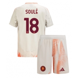 AS Roma Matias Soule #18 Auswärtstrikot Kinder 2024-25 Kurzarm (+ kurze hosen)