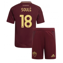 AS Roma Matias Soule #18 Heimtrikot Kinder 2024-25 Kurzarm (+ kurze hosen)