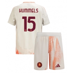 AS Roma Mats Hummels #15 Auswärtstrikot Kinder 2024-25 Kurzarm (+ kurze hosen)