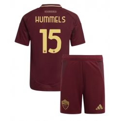 AS Roma Mats Hummels #15 Heimtrikot Kinder 2024-25 Kurzarm (+ kurze hosen)