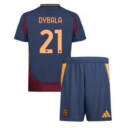 AS Roma Paulo Dybala #21 3rd trikot Kinder 2024-25 Kurzarm (+ kurze hosen)