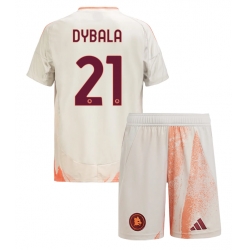 AS Roma Paulo Dybala #21 Auswärtstrikot Kinder 2024-25 Kurzarm (+ kurze hosen)