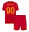 AS Roma Romelu Lukaku #90 Heimtrikot Kinder 2023-24 Kurzarm (+ kurze hosen)