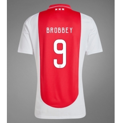 Ajax Brian Brobbey #9 Heimtrikot 2024-25 Kurzarm