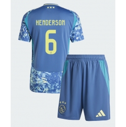 Ajax Jordan Henderson #6 Auswärtstrikot Kinder 2024-25 Kurzarm (+ kurze hosen)