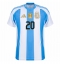 Argentinien Alexis Mac Allister #20 Heimtrikot Copa America 2024 Kurzarm