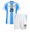 Argentinien Alexis Mac Allister #20 Heimtrikot Kinder Copa America 2024 Kurzarm (+ kurze hosen)