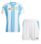 Argentinien Heimtrikot Kinder Copa America 2024 Kurzarm (+ kurze hosen)