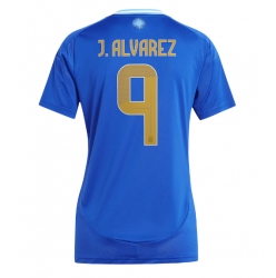 Argentinien Julian Alvarez #9 Auswärtstrikot Frauen Copa America 2024 Kurzarm