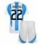 Argentinien Lautaro Martinez #22 Heimtrikot Kinder Copa America 2024 Kurzarm (+ kurze hosen)