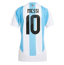 Argentinien Lionel Messi #10 Heimtrikot Frauen Copa America 2024 Kurzarm