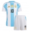 Argentinien Lionel Messi #10 Heimtrikot Kinder Copa America 2024 Kurzarm (+ kurze hosen)