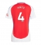 Arsenal Ben White #4 Heimtrikot Frauen 2024-25 Kurzarm